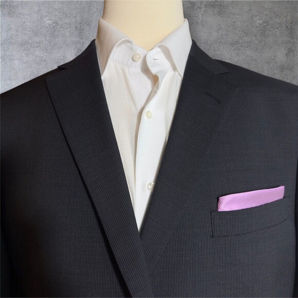 HART SHAFFNER MARX Mens Blazer 48R WOOL Sport Coat Two Button Suit Jacket Black - Picture 3 of 16